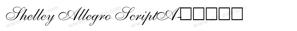 Shelley Allegro ScriptA字体转换